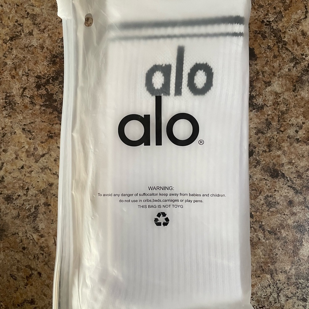 Alo White Socks